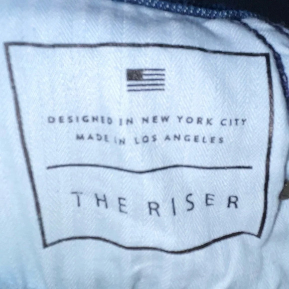 AYR Jeans The Riser Neon Jupiter Women's 25x28 High Rise Skinny Raw Hem USA Made - Picture 5 of 7